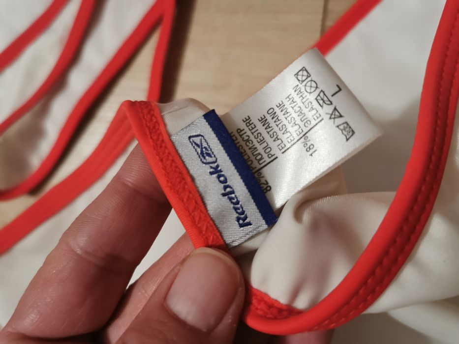 Strój kąpielowy kostium dwuczęściowy top majtki Reebok 40 L biały