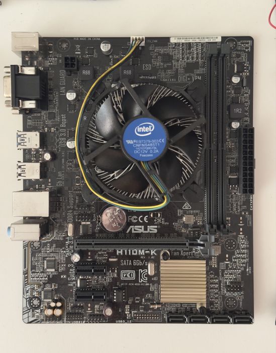 Материньска плата ASUS H110M-K Rev. 1.02 + Intel Core i3-7100