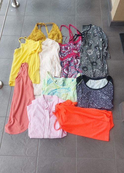 Zestaw paka ubrań 90's wiosna/lato 10 sztuk XL 42