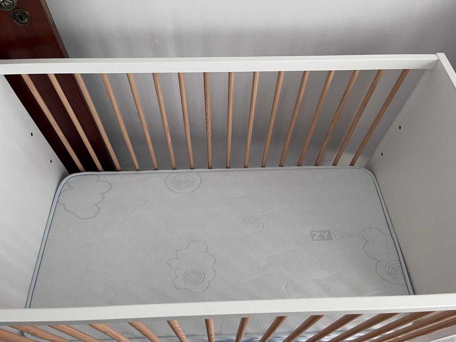 Conjunto Completo ZY Baby – Cama 3 em 1 + Colchão + Cómoda com Banheira