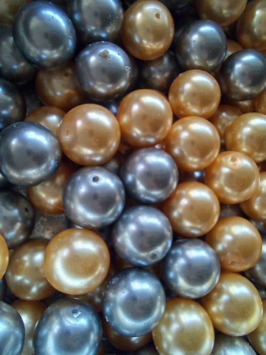 бусы серебристые и золотистые для pop it