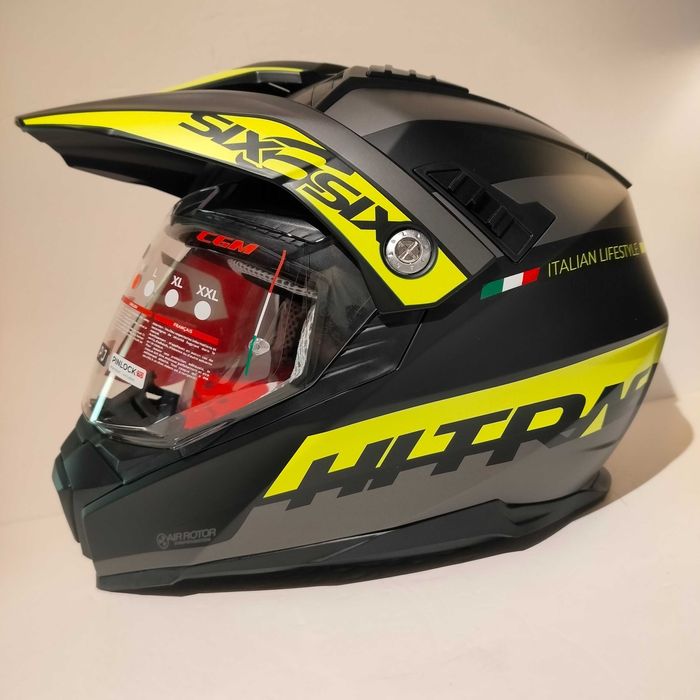 Conjunto casaco luvas capacete dual-sport ADV motard novo