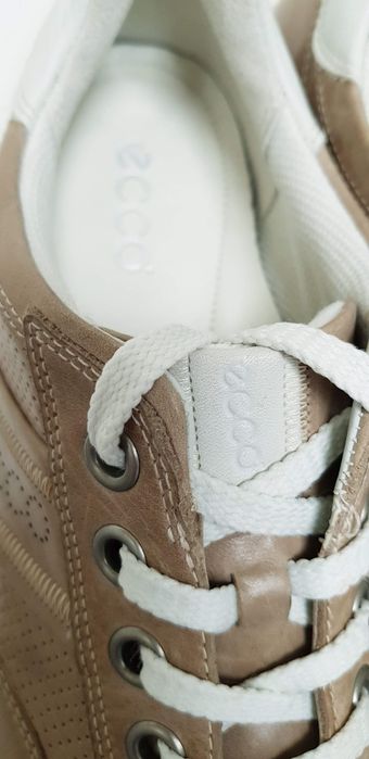 Ecco sneakersy ze skóry naturalnej, brąz/taupe