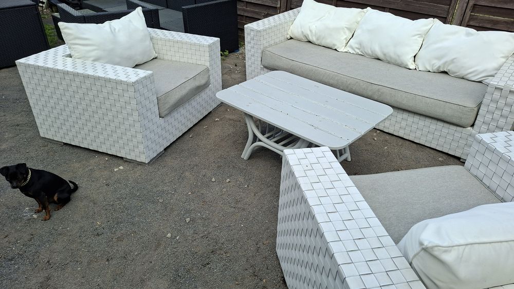 Zestaw ogrodowy rattanowy ratan balkon altanka ogród taras