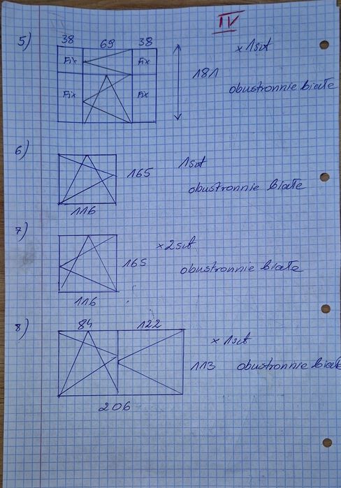 Okna używane białe i w okleinie