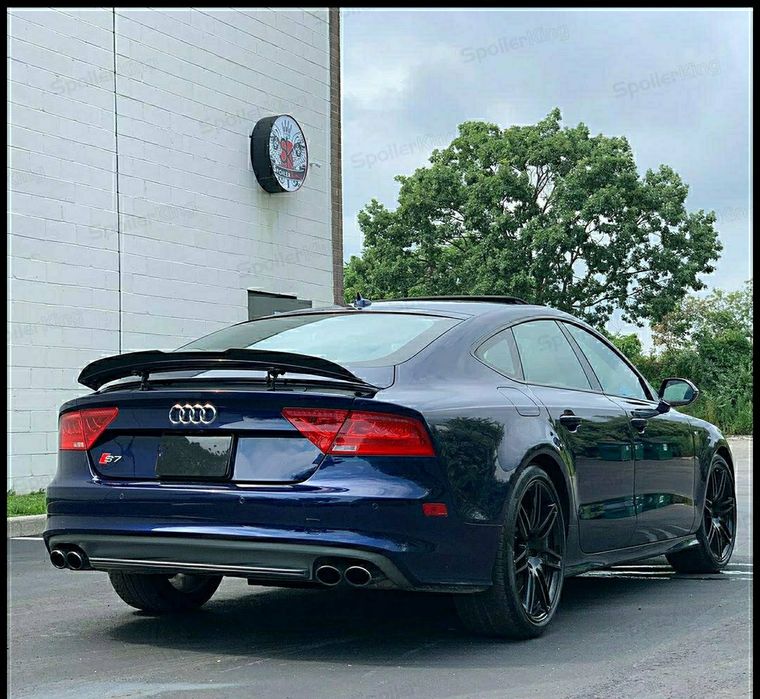 Audi A7 C7 Lotka Spoiler Dokładka czarny połysk