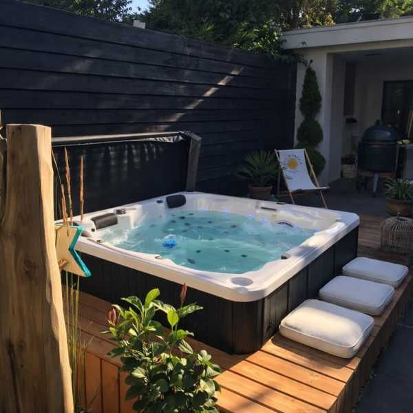 Jacuzzi do zabudowy w taras Goldline | WiFi | 50 dysz | Montaż 24h