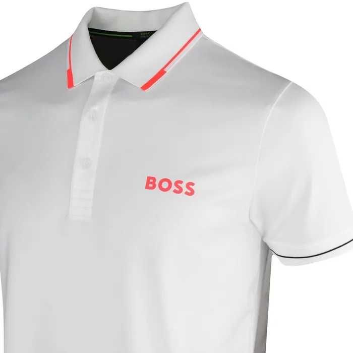 HUGO BOSS męska koszulka polo WHITE PRO