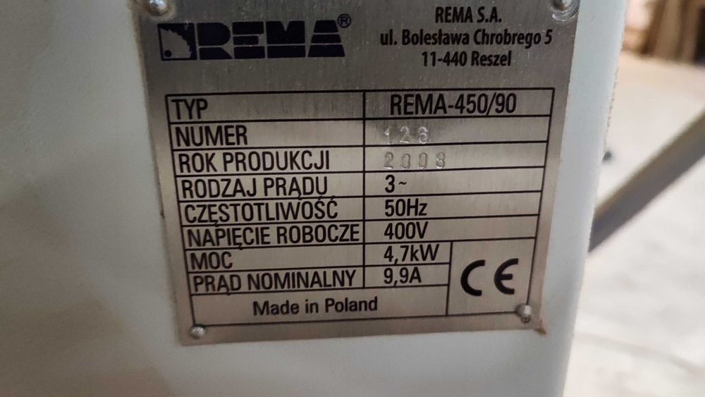 Piła formatowa REMA-450/90 2008r
