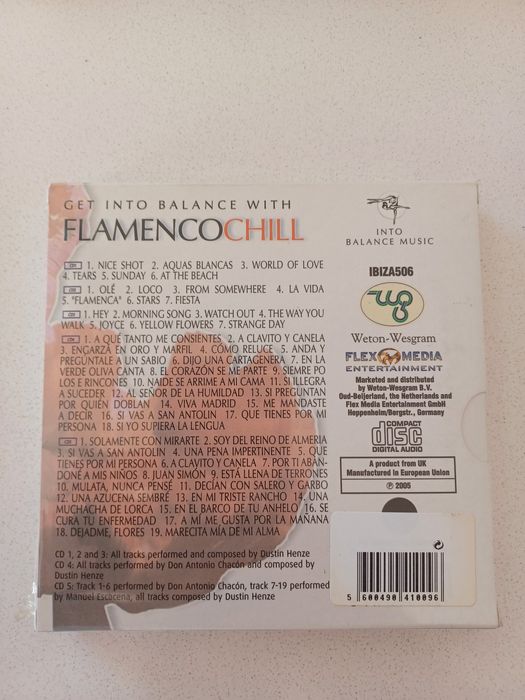 Caixa 5 Cd's Flamenco Chill