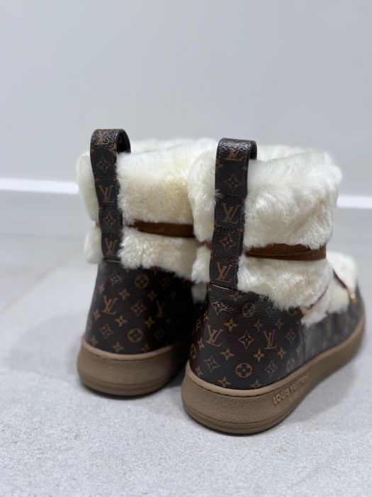 Louis vuitton sniegowce buty zimowe z futrem LV