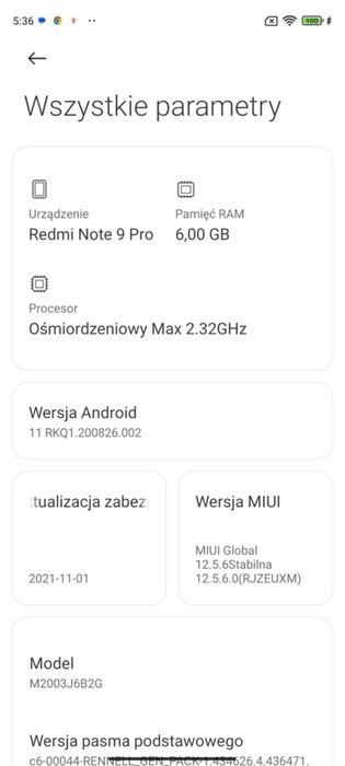 Redmi note 9 pro biały