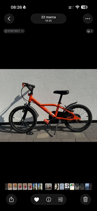 Rower dziecięcy B'TWIN 16" – Idealny do nauki i zabawy!