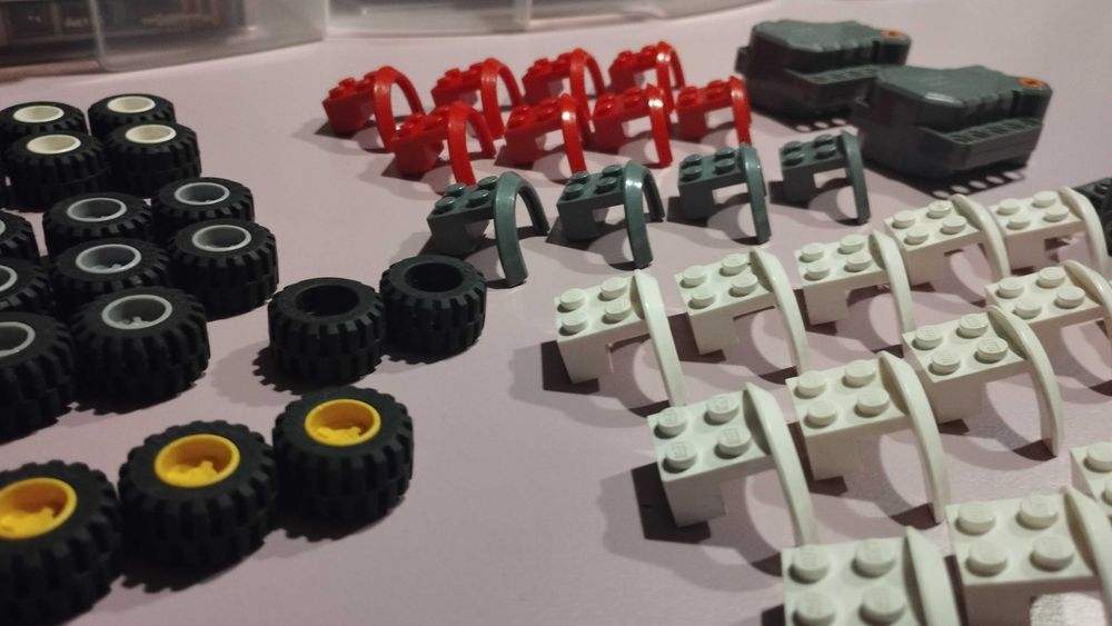 Lego koła, nadkola, napędy mix
