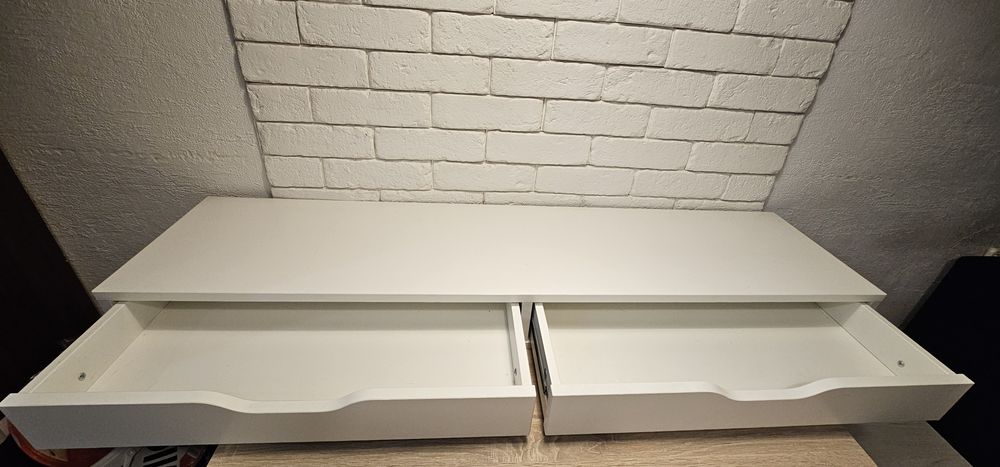 IKEA ALEX szafko  półka z szufladami, biały matt