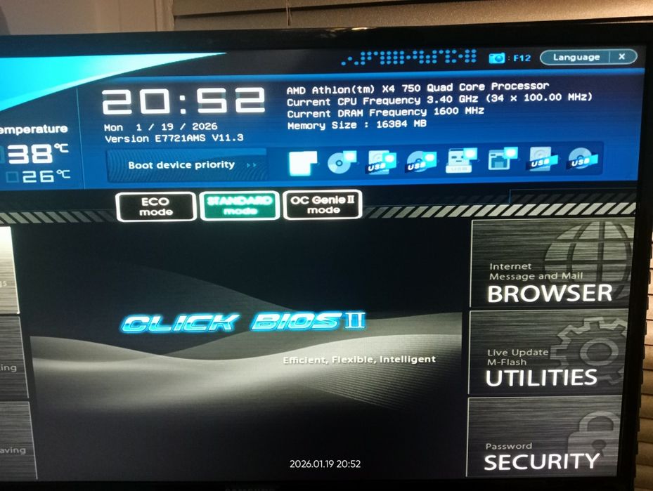 DDR3 16 + 16 FM2 X4 3.4 GHz