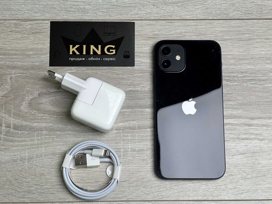 Apple iPhone 12 - 64GB - Black Neverlock 100% акумулятор №155