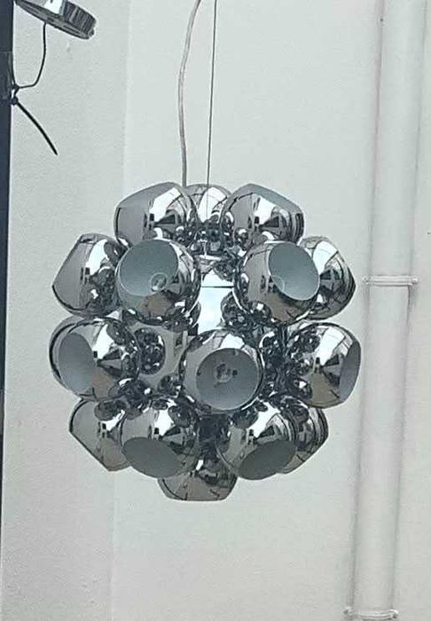 Candeeiro Suspensão Sputnik Cromado – 22 Luzes – Novo