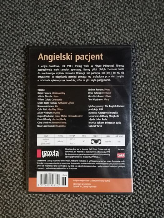 Angielski pacjent film na DVD