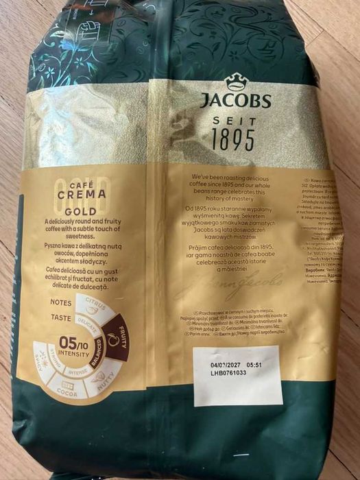 kawa jacobs crema / 1kg / ziarnista
