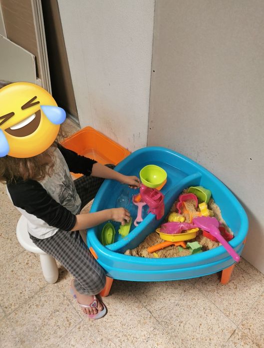 Mesa de brincar areia super divertida