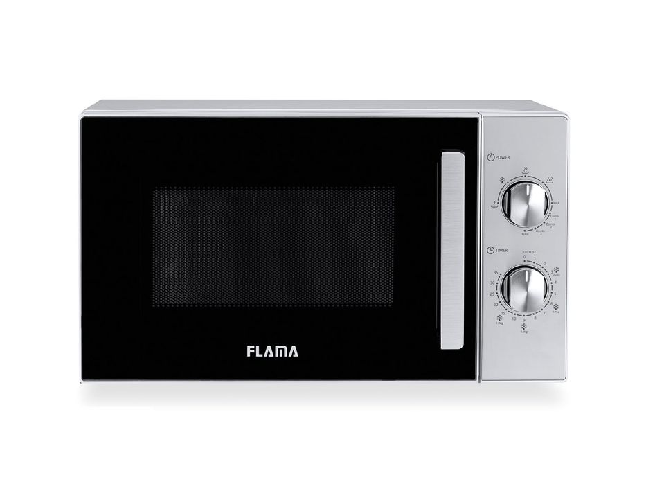 Micro-ondas FLAMA 1803FL — 20L — Com Grill — Inox — Como Novo