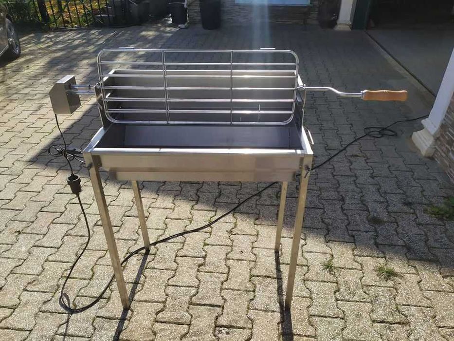 Grelhador/churrasqueira/assador inox 80 cms