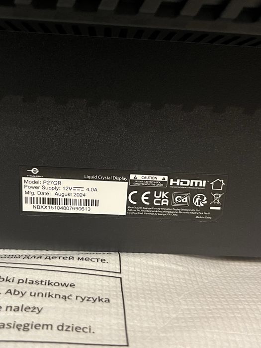 Monitor titan Army P27GR 27 cali