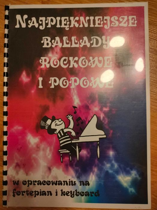 Książka najpiękniejsze ballady rockowe i popowe na fortepian i keybord