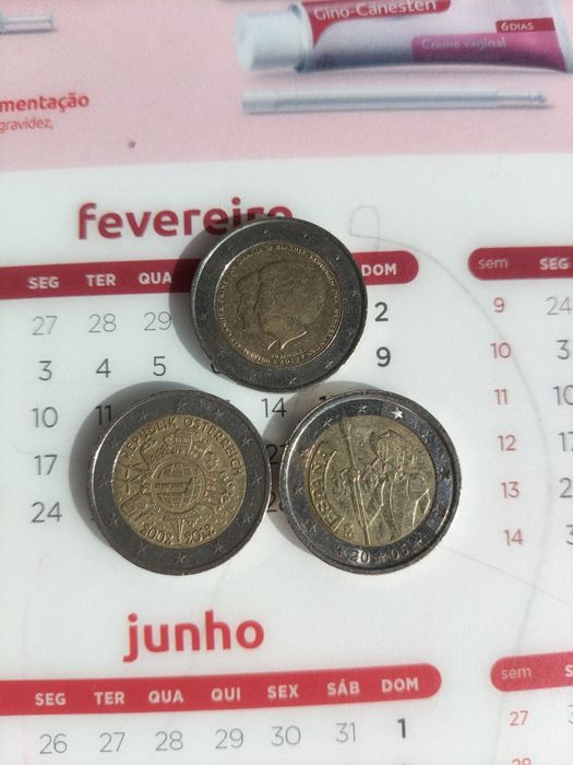Troco moedas 2 Euros Comemorativas