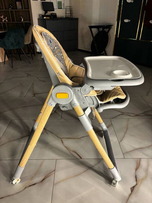 Стільчик для годування 2 в 1 Kinderkraft Lastree Wood