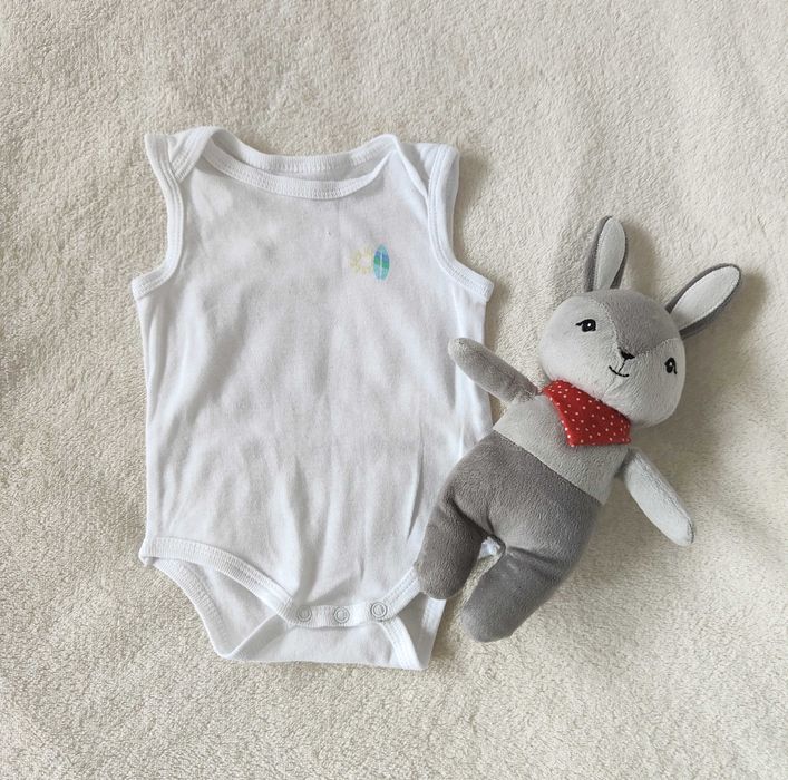 Body niemowlęce Inextenso 54 59 56 białe bawełna