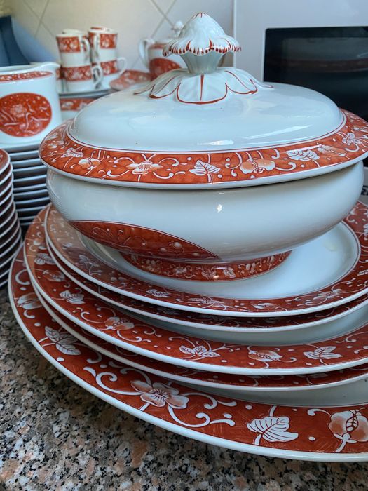 Serviço de jantar/café Coleção Manila Vista Alegre 1947