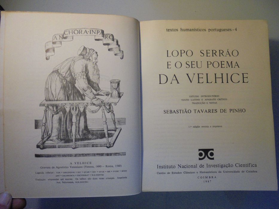 Pinho (Sebastião Tavares de);Lopo Serrão e o seu Poema da Velhice