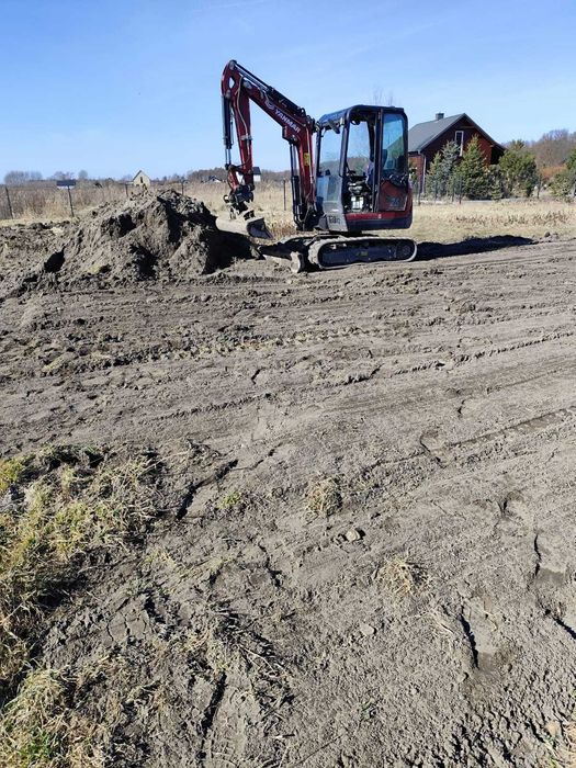 Minikoparka Usługi minikoparką z operatorem, Transport, roboty ziemne