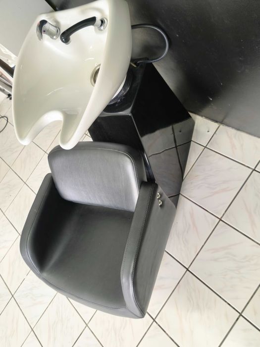 Rampa de cabelo e cadeira