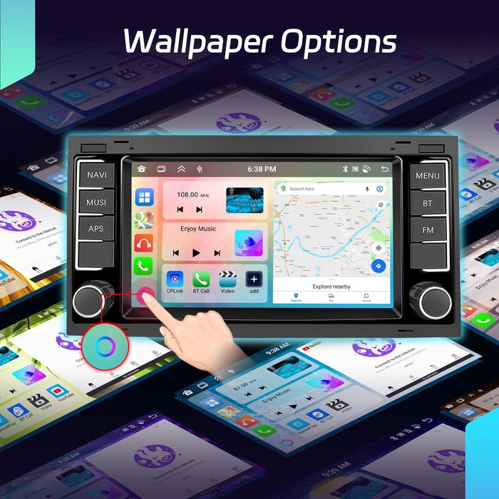 Radio Android 4/64Gb Carplay VW Touareg,T5,Multivan