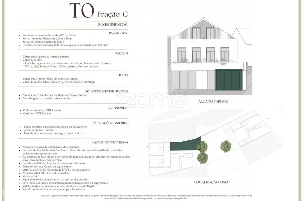 Apartamento T0 ACCondominio Moinho de Vento