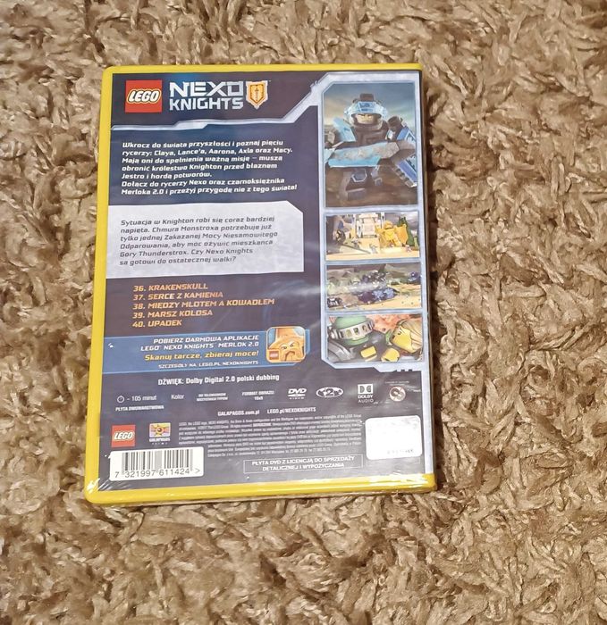 LEGO Nexo Knights część 8 DVD odcinki 36/40 105 minut