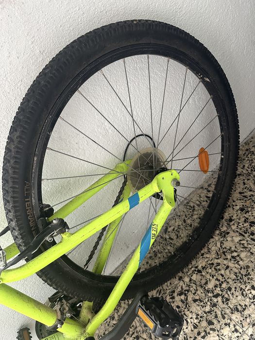 Bicicleta ROCKRIDER BTT ST 100 cor Amarela