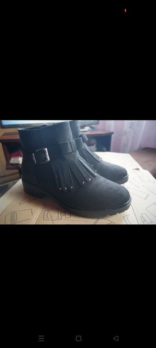 Czarne Matowe Botki Dangerous r. 39
