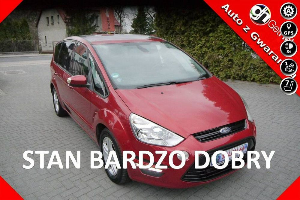 Ford S-Max 2.0d 7os Xenon Panorama Stan bdb bezwypadkowy z Niemiec Gwarancja 12mc