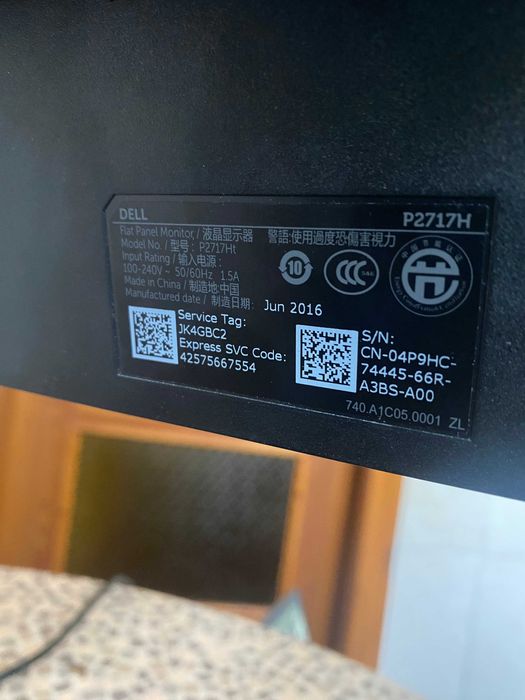 Монитор 27" Dell P2717H Black (210-AIRY)