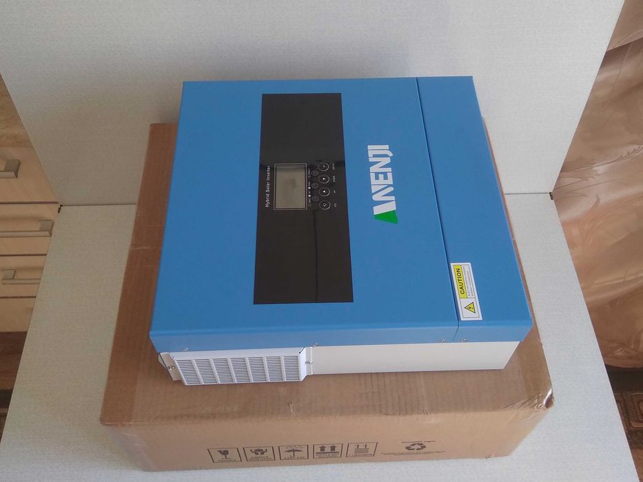 Оновлена модель! Гібридний інвертор Anenji 4.2kW 24V із WiFi. Заряд від мережі 120А, до 6200W 27A сонячних панелей, dual output
