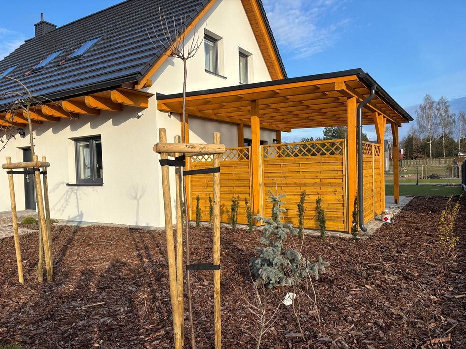 Dom domek Kaszuby całoroczny letniskowy wakacje weekend urlop balia taras nad jeziorem