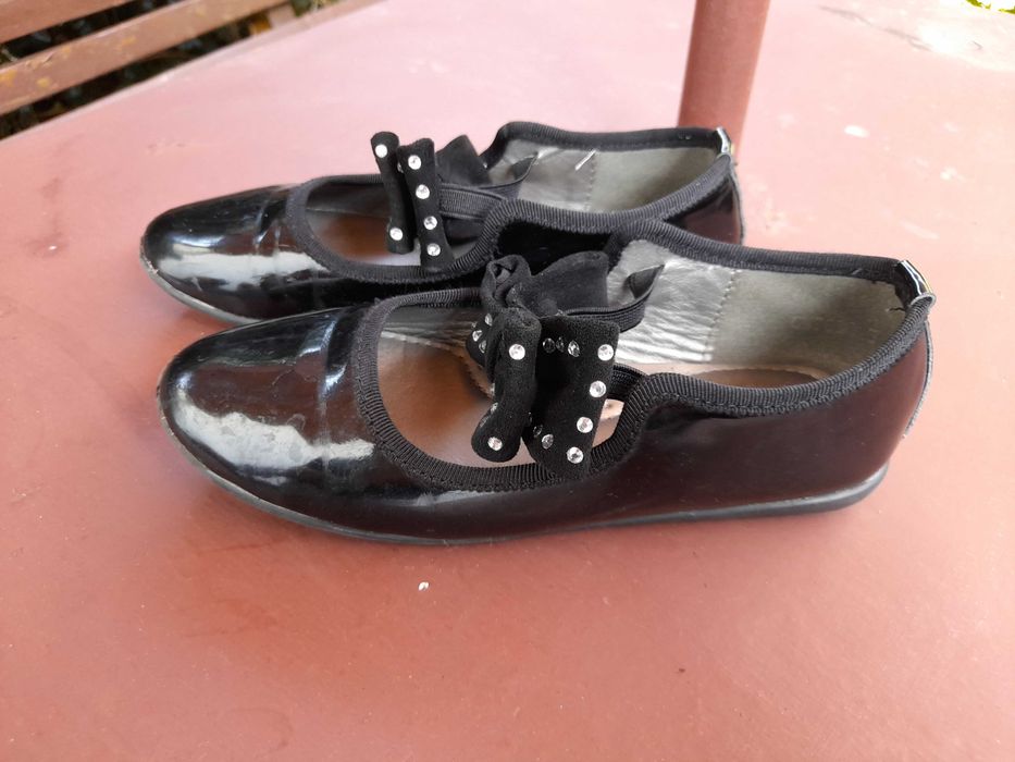 Balerinki czarne lakierki roz. 30