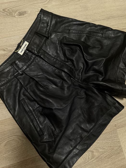 Шорты Saint laurent кожаные оригинал