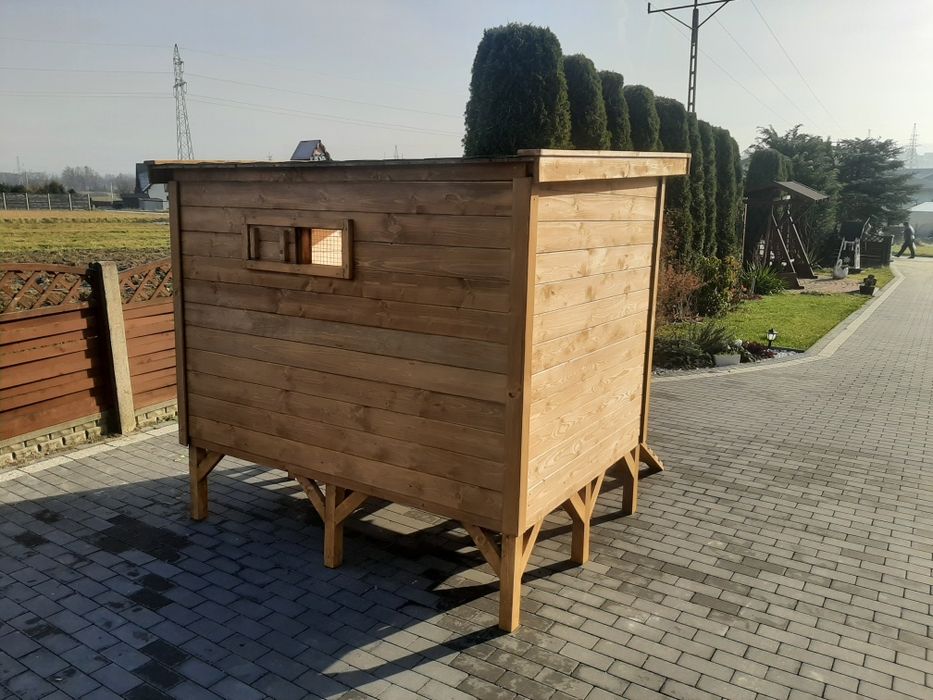Kurnik dla kur drewniany