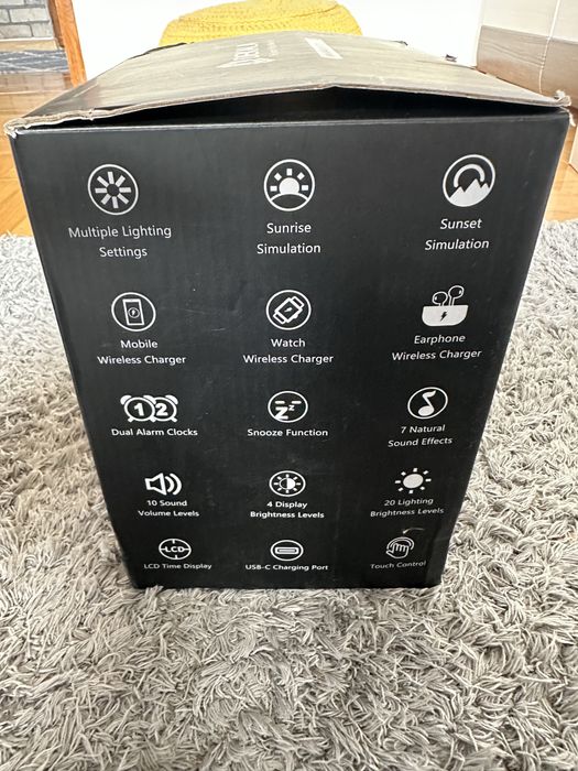 Budzik Świetlny DEKALA Sunrise Alarm Charger