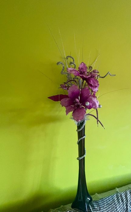 Arranjo floral violeta